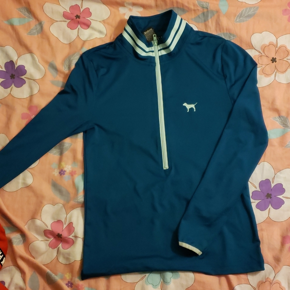 Pink 1/4 zip ultimate sweatshirt